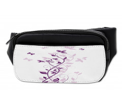 Violet Tree Blossoms Bumbag