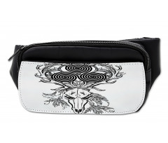 Deer Skull Feather Boho Bumbag