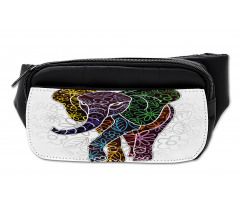 Floral Tribal Shapes Bumbag