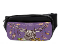 Wild Rein Deer Hand Drawn Bumbag