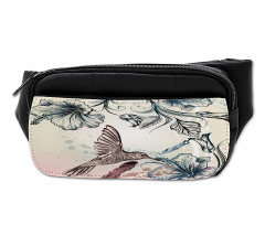 Vintage Birds Flowers Bumbag