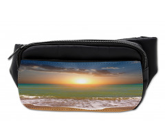 Sandy Beach Waves Sunset Bumbag