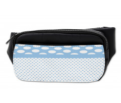 Baby Blue Polka Dots Bumbag