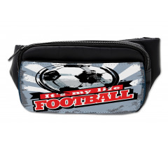 Grungy Football Pop Art Bumbag