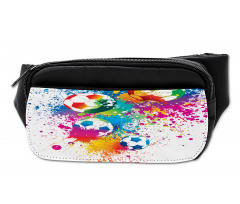 Colorful Splashes Balls Bumbag