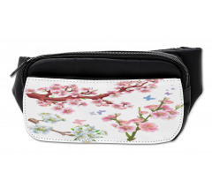 Vivid Flowering Branch Bumbag