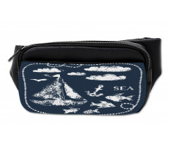 Boat Clouds Anchor Bumbag