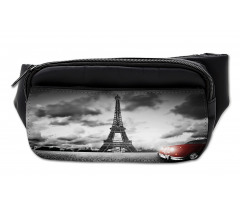 Eiffel Tower Cloudy Day Bumbag