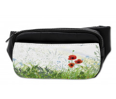 Red Poppies Dragonfly Bumbag