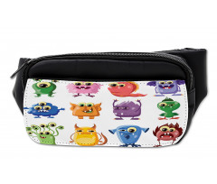 Cartoon Aliens Monsters Bumbag