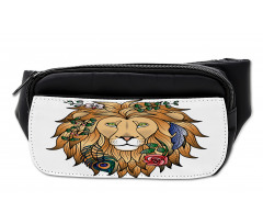 Lion with Flower Bumbag