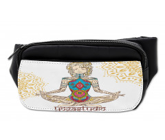 Meditating Girl Mandala Bumbag