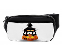 Cartoon Animal on Pumpkin Bumbag