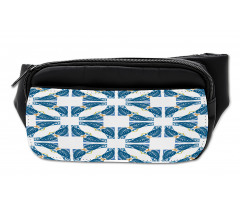 Moroccan Blue Leaves Bumbag