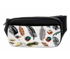 Bird Feather Retro Vibrant Bumbag