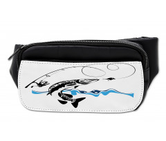 Hand Drawn Art Nautical Bumbag