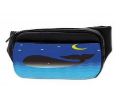 Whale in Ocean and Star Bumbag