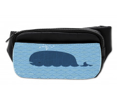 Sea Animal Wavy Patterns Bumbag