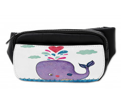 Smiley Whale with Cloud Bumbag