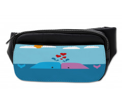 Lover Whales in Ocean Bumbag