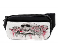 Skull Head Roses Bumbag