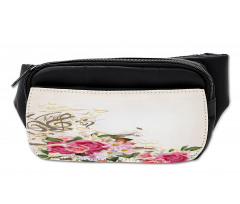 Flowers and Music Notes Bumbag