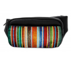 Retro Colorful Bands Bumbag