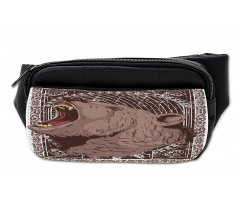 Growling Grizzly Bear Bumbag