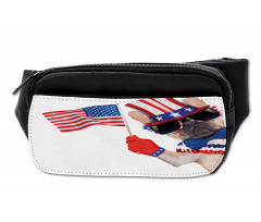 Patriotic Pug Dog Bumbag