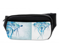 Ocean Jellyfish Paisley Bumbag