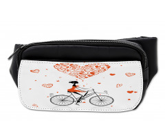 Romantic Cyclist Girl Bumbag