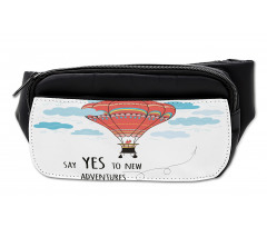 Words Hot Air Balloon Bumbag