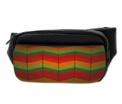 Abstract Zigzag Striped Bumbag