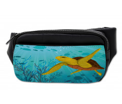 Cartoon Turtle Coral Bumbag