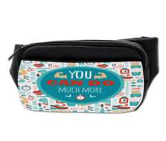 Encouraging Gym Phrase Bumbag