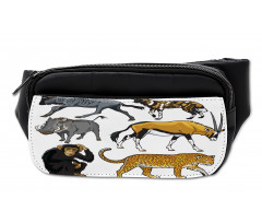 Cartoon Wild Animals Africa Bumbag