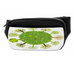 Various Green Trees Bloom Bumbag