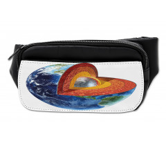 Earth Inner Core Science Bumbag