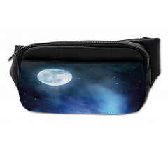 Starry Night Sky Full Moon Bumbag