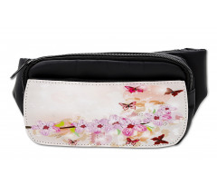 Floral Art Butterflies Bumbag