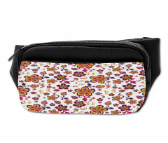 Blooming Flower Pattern Bumbag