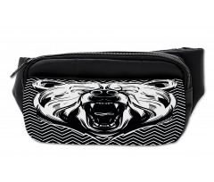 Scary Roar on Zigzag Lines Bumbag