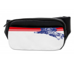 American Flag Colors Bird Bumbag