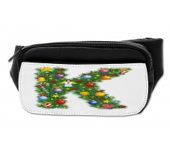 Tree Font Xmas Bumbag