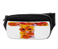 T Shaped Floral Design Bumbag