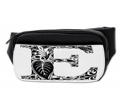 Floral Swirls Big Leaf Bumbag