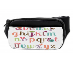 Girly Feminine Alphabet Bumbag