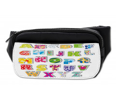 Alphabet Set Colorful Bumbag