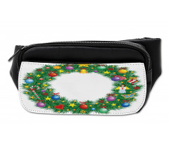 Letter O Xmas Wreath Bumbag