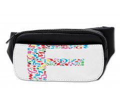 Music Notes Capital F Bumbag